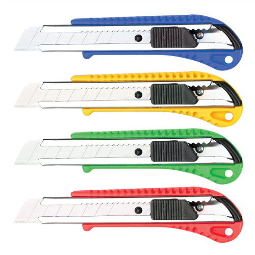 TOMAX EKO PLASTİK MAKET BIÇAĞI (MAVİ-SARI-YEŞİL-KIRMIZI)